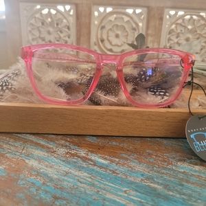 Quay blue light glasses hot pink